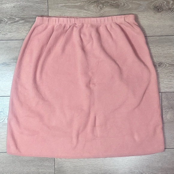 Vintage Eileen Fisher 80s Cotton Knit Skirt - Picture 3 of 10